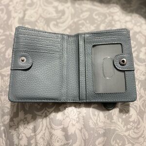 Blue Leather Wallet